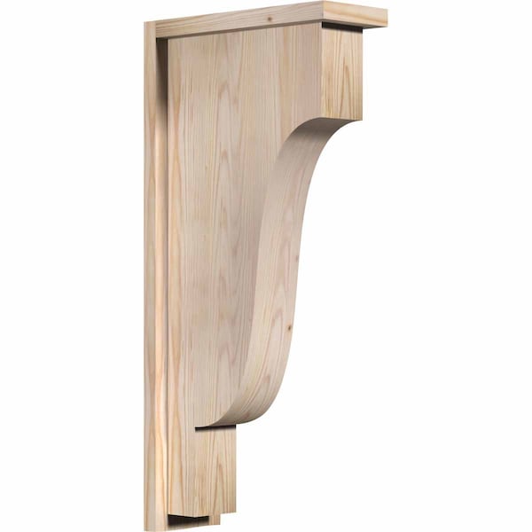Ekena Millwork Newport Smooth Corbel w/Backplate, Douglas Fir, 5 1/2"W x 14"D x 30"H COR06X14X30NEW01SDF - main